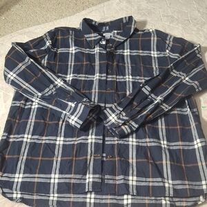 Carhartt Blue and Brown Checkered Shirt